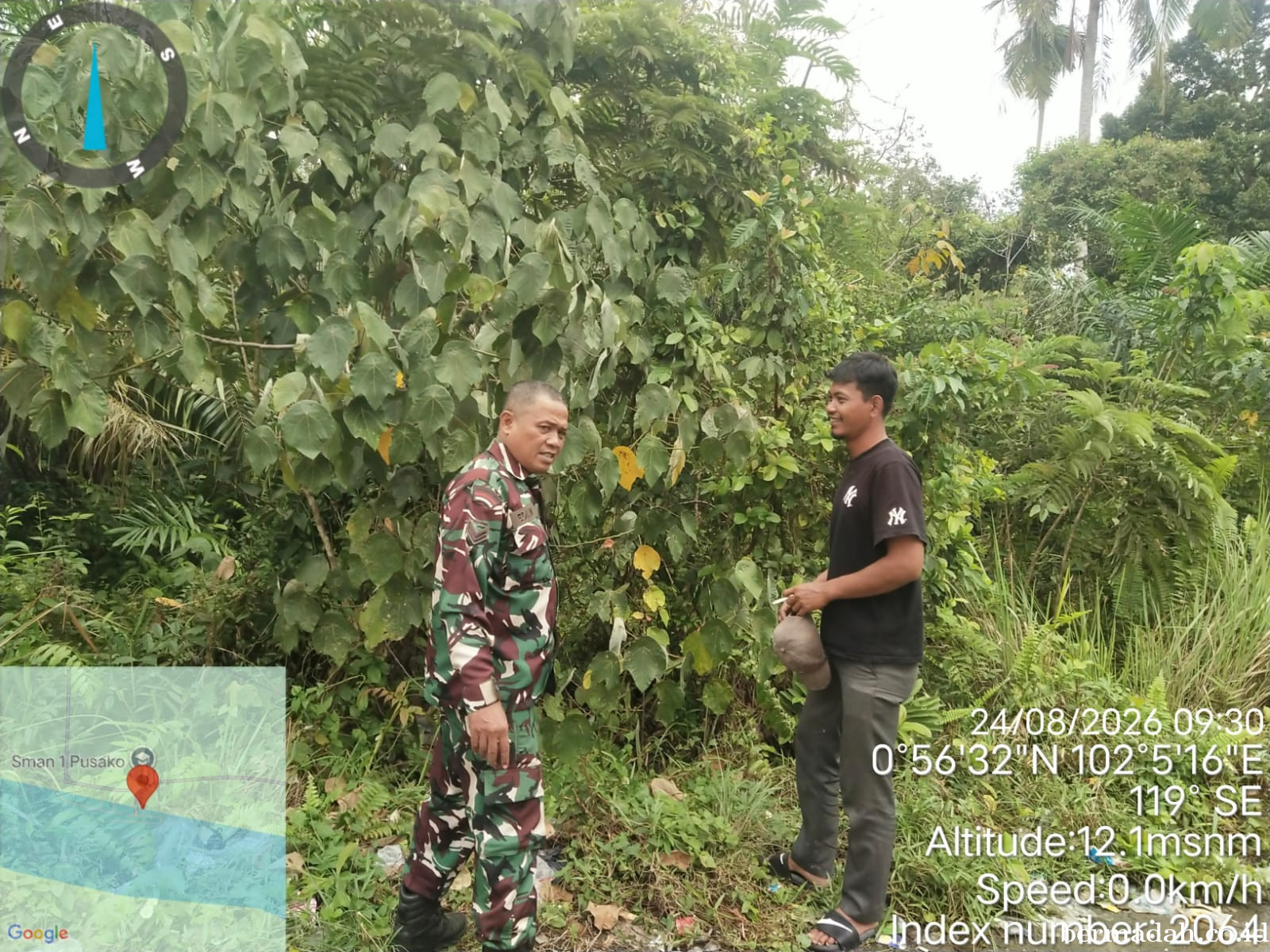 Penanggulangan Karhutla di Wilayah Koramil 02/Sungai Apit Senin tanggal 24 Agustus