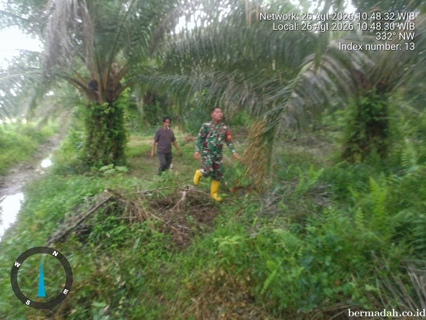 Penanggulangan Karhutla di Wilayah Koramil 02/Sungai Apit, Rabu 26 Agustus