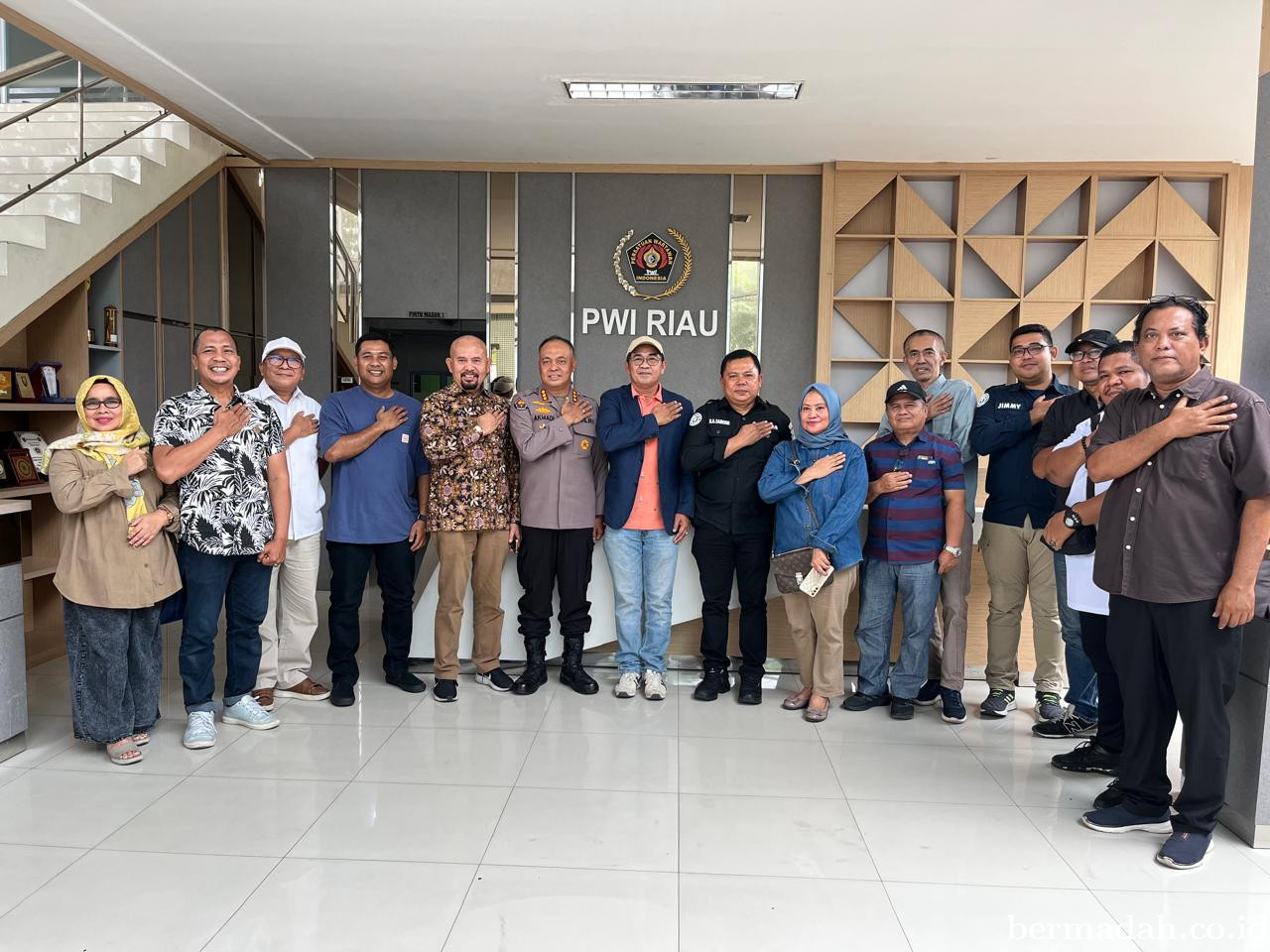 PWI Riau-Polda Riau Kompak Perkuat Sinergi, Wartawan Didorong Makin Kompeten dan Profesional