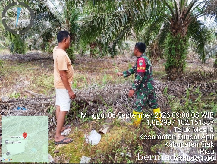 Penanggulangan Karhutla di Wilayah Koramil 02/Sungai Apit Minggu 6 September