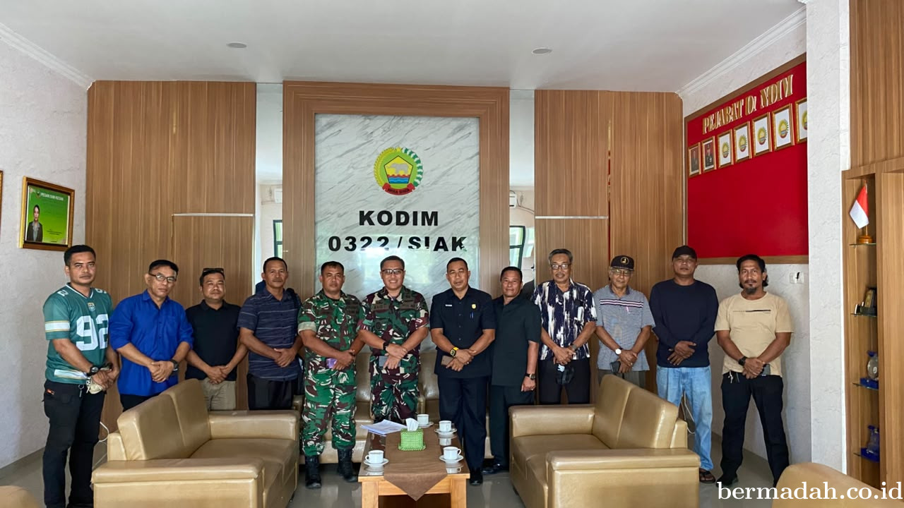 Orado Kabupaten Siak Dan Dandim Matangkan Persiapan Pertandingan Domino Perebutan Piala Panglima TNI
