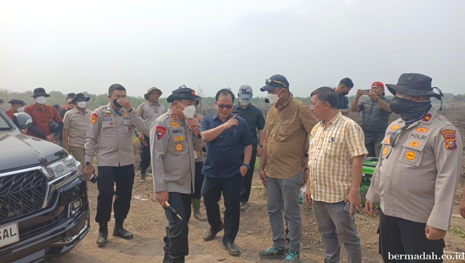 Karhutla Pelalawan, Aslog Kapolri Pimpin Langsung Pemadaman di Desa Sering