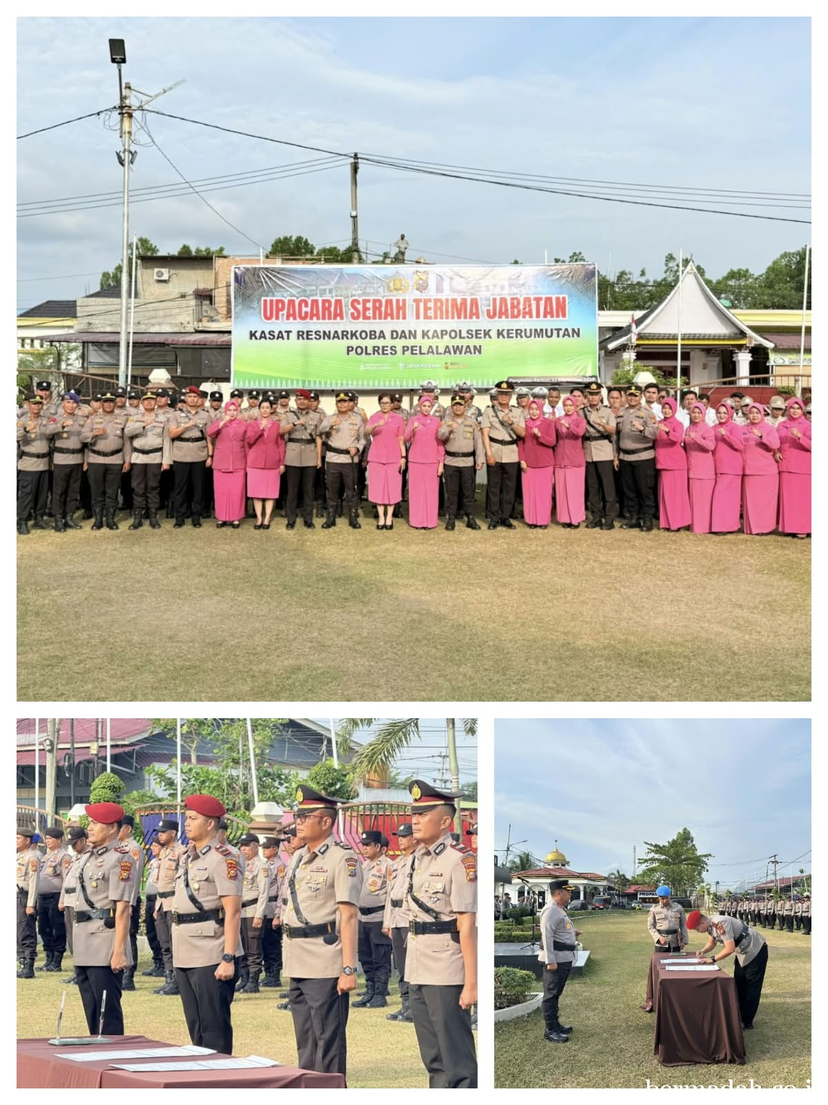 Polres Pelalawan Resmi Ganti Dua Pejabat Strategis