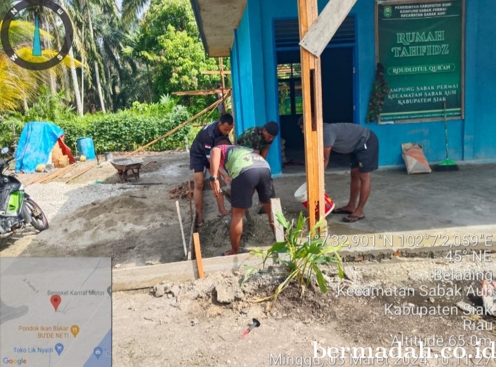 Penanggulangan Karhutla di lintas Wilayah Koramil 06/PWK Sabak Auh, Minggu 3 Maret