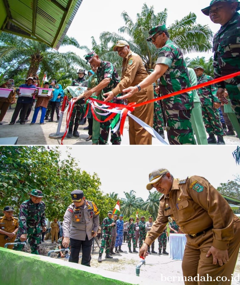 Tanam Padi Bersama Bupati Alfedri Irjen AD Letjen Erwin Djatmiko Tutup Kegiatan TMMD ke-119