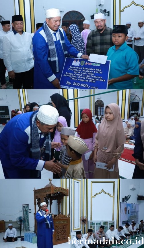 Safari Ramadan di Selat Guntung, Bupati Siak Peringati Hari Lahir IPHI Kabupaten Siak