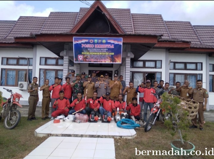 Acara Gelar Peralatan Penanggulangan KARHUTLA Manusia Peduli Api se Kecamatan Pusako Tahun 2024