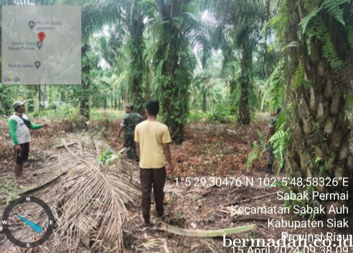 Penanggulangan Karhutla di lintas Wilayah Koramil 06/PWK Sabak Auh, Senin 15 April