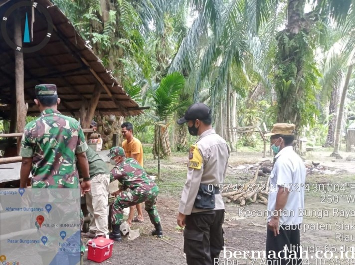 Rabu 17 April, Babinsa Koramil 06/PWK Sabak Auh Penetapan URC Tanggulangi Penyakit Mulut dan Kuku