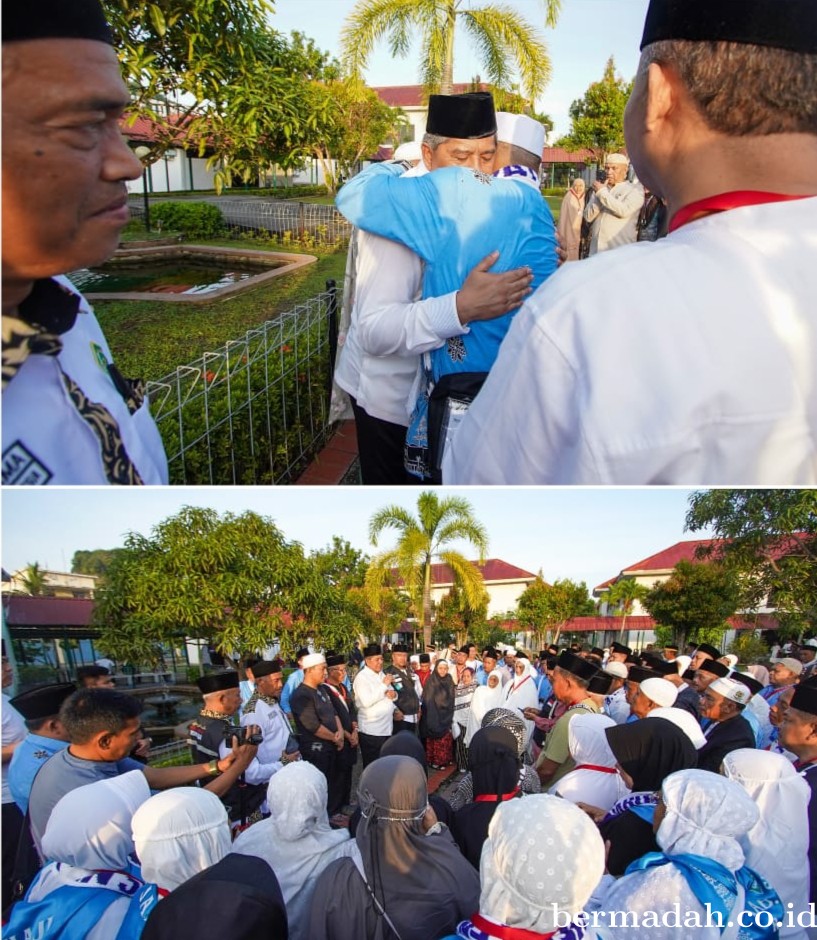 Bupati Alfedri Doakan Calon Jamaah Haji Siak Tetap Sehat dan Selamat Pulang Pergi