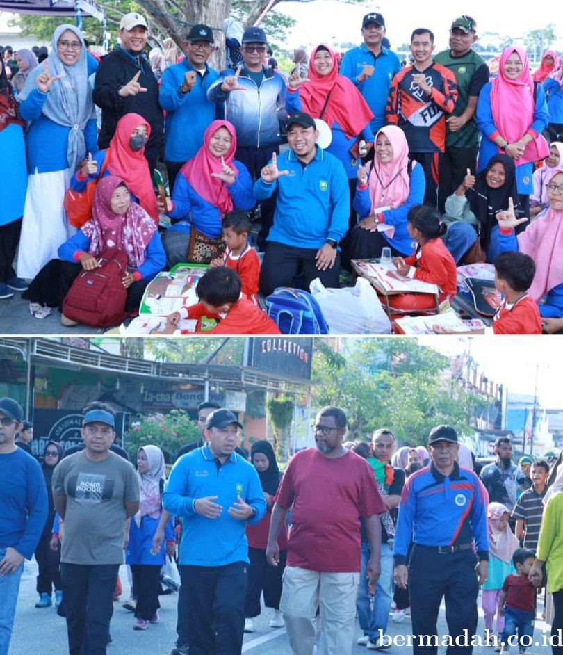 Lepas Jalan Sehat Hardiknas, Wabup Husni Apresiasi Ini Sangat Luar Biasa
