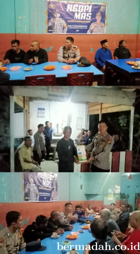 Kapolsek Sungai Apit Cek Pos Kamling Demi Menciptakan Situasi yang Kondusif