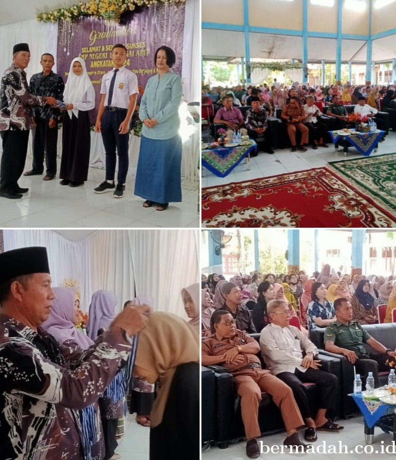 114 Anak Didik Siswa Siswi Kelas IX Adakan Perpisahan, Pelepasan Oleh SMPN 01 Sungai Apit
