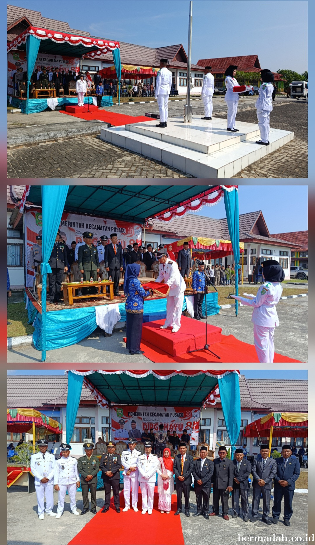 Upacara Detik-Detik Proklamasi 17 Agustus 2026 di Lapangan Kecamatan Pusako